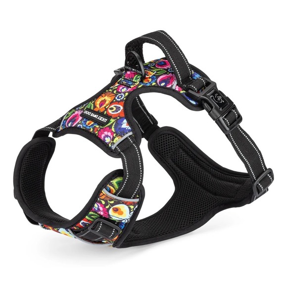 Other - Lucky Live Dog Easy Walker Blackbird Harness – Multi Color – Size Small